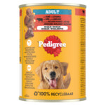 Pedigree Adult Rund Blik 400 gram - natvoer honden