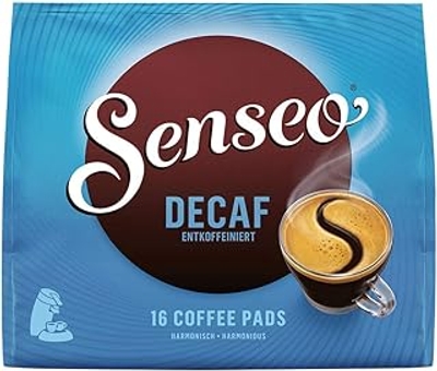 Senseo Koffiepads Decaf/Cafeinevrij, Nieuw Design, 16 Pads