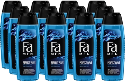 Fa Showergel - Perfect Wave - Geur van Munt - Douchegel  - 12 x 250 ml