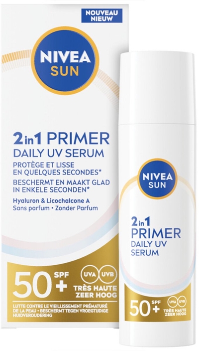 NIVEA SUN UV Face 2in1 Primer serum - SPF50+ - 30 ml