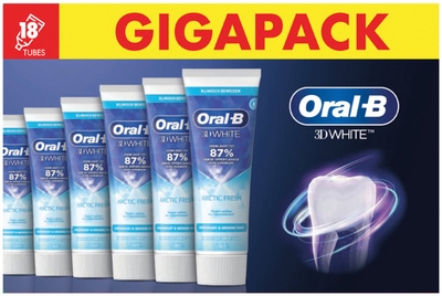 Oral-B 3D White Arctic Fresh Tandpasta - 18x75 ml