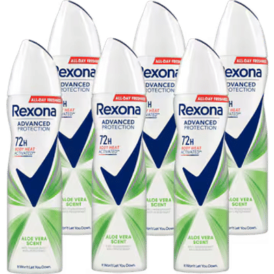 Rexona Deodorant Spray Advanced Protection Aloë Vera - 6 x 150 ml