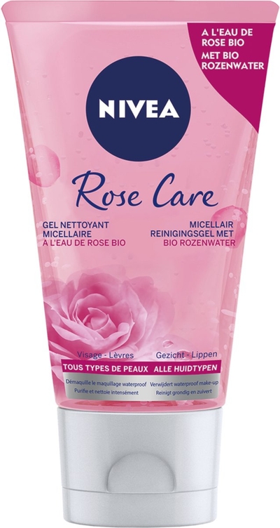 NIVEA Micellair Rose Care Reinigingsgel - Gezichtsreiniger - Reinigt - Zuivert de Huid - Reguleert Talg - 150ml