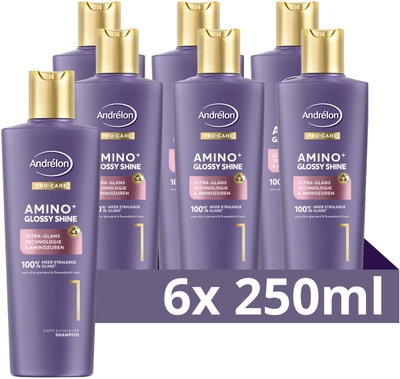 Andrelon - PRO CARE - Amino+ Glossy Shine - Shampoo - 250ml