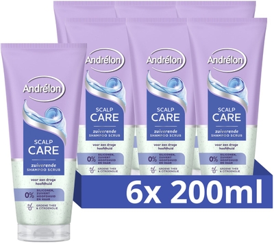 Andrélon Scalp Care shampoo scrub - 6 x 200 ml