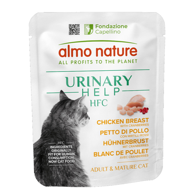6x50g Almo Nature HFC Urinary Help Kipfilet met Veenbessen natvoer voor katten - natvoer katten