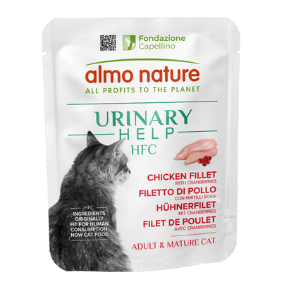6x50g Almo Nature HFC Urinary Help kipfilet met veenbessen natvoer voor katten - natvoer katten