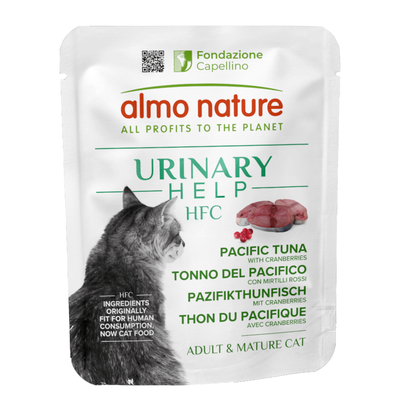 6x50g Almo Nature HFC Urinary Help Pacific tonijn met veenbessen natvoer voor katten - natvoer katten