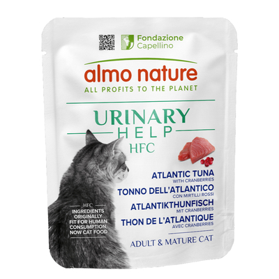 6x50g Almo Nature HFC Urinary Help Atlantische tonijn met veenbessen natvoer voor katten - natvoer katten