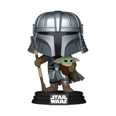 Funko Pop! figuur Star Wars Mandalorian met Grogu
