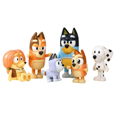 BLUEY - 8 Speelfiguren Familie & Vrienden - Speelfigurenset
