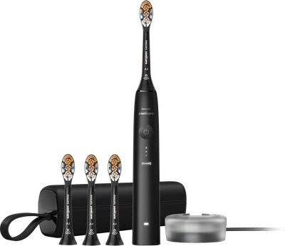 Philips Sonicare DiamondClean Prestige 9900 – Elektrische Tandenborstel – Zwart - 4 Opzetborstels - HX9992/43