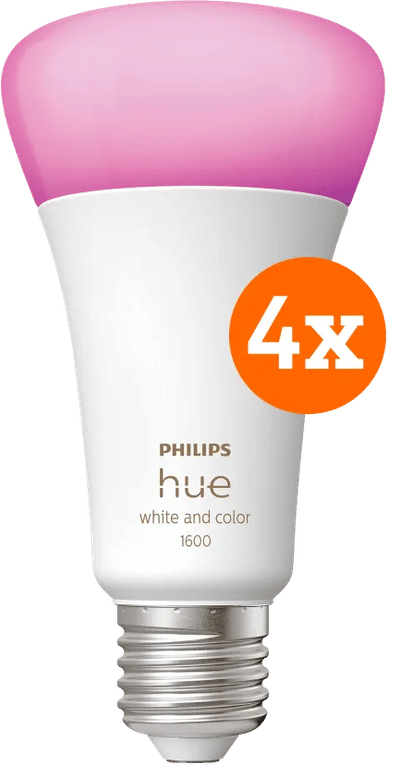 Philips Hue White and Color E27 1600lm 4-pack