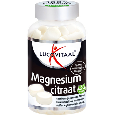 Lucovitaal Magnesium citraat gummies Sportvoeding 60 stuks