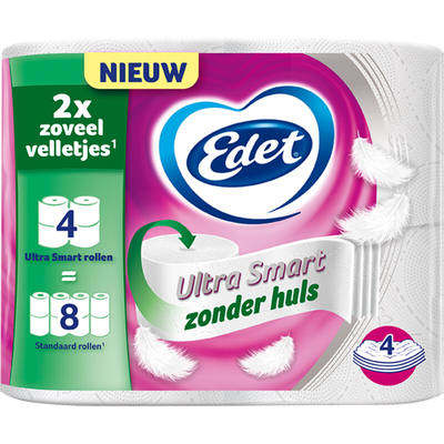 Edet 4-laags & 5-laags toiletpapier - 4 rollen