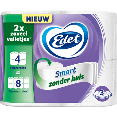 Edet 3-laags toiletpapier - 4 rollen