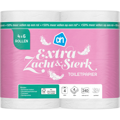 Albert Heijn 4-laags & 5-laags toiletpapier - 4 rollen