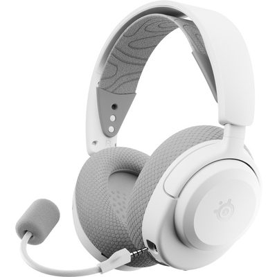 SteelSeries Arctis Nova 3P Wireless Gamingheadset Wit — Mobile App Control — 40 uur accuduur — 2,4-GHz/Bluetooth — Afneembare microfoon — PC, PS5, PS4, Switch & mobiel