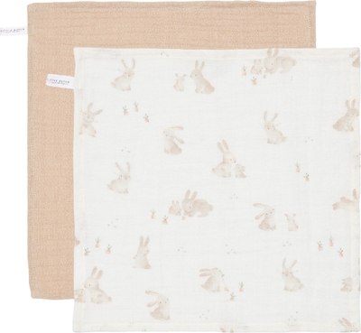 Monddoekjes set hydrofiel Baby Bunny / Beige