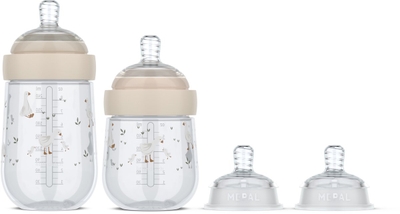 Mepal Mio starterset babyflessen 3-delig Little Dutch - 165 + 240 ml - Anti-koliek - Spiraalontwerp voorkomt verstopping - Soliconen van medische kwaliteit - Little Goose