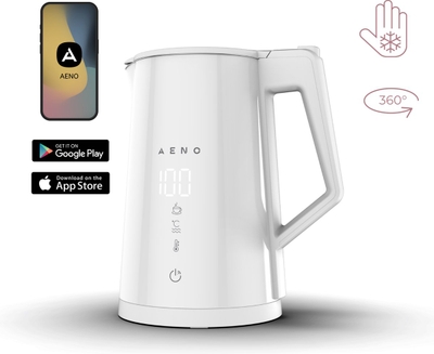 AENO EK8S - Slimme Elektrische Waterkoker - 1,7L - Temperatuurregeling - Wi-Fi & Touchscreen Bediening - Wit