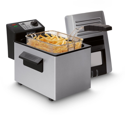 FRITEL Friteuse A107 - Frituurketel / Frituurpan - 4L - 2400W - Filter + Kijkvenster - 3-5 Pers. - Koude Zone - Enkel Olie