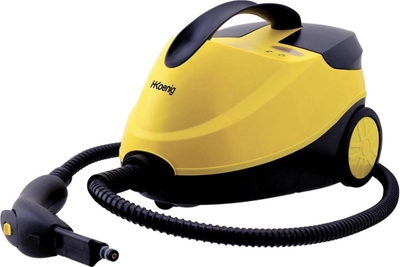H.Koenig nv6200 - Cilinder-stoomreiniger - 1,5 l - Zwart/Geel - 2000 W