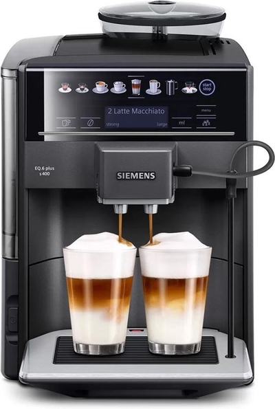 Siemens EQ6 Plus s400 TE654319RW - Volautomatische espressomachine - Zwart