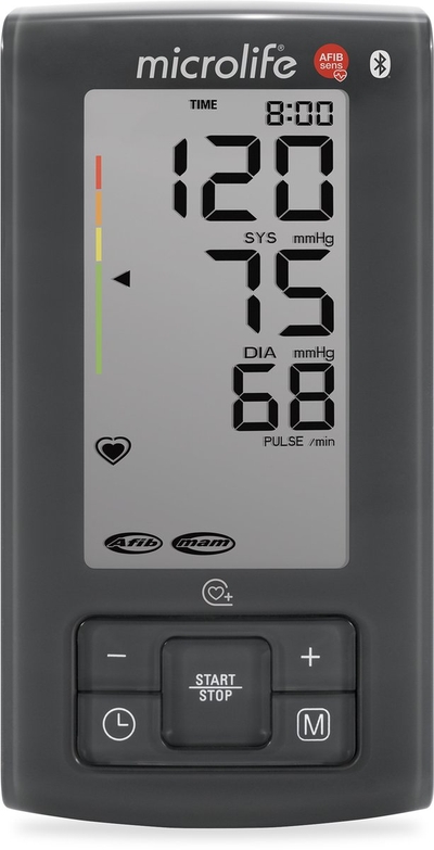 Microlife BP A6 BT - Bovenarm Bloeddrukmeter - Aanbevolen door Hartstichting - AFIB Screening - Bluetooth + App - 5 Jaar Garantie