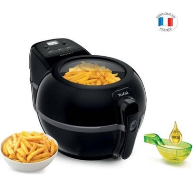 Tefal FZ7228 ActiFry Extra heteluchtfriteuse - Zwart - dual motion met roerarm 1.2 KG Airfryer - 1500 Watt vaatwasserbestendig