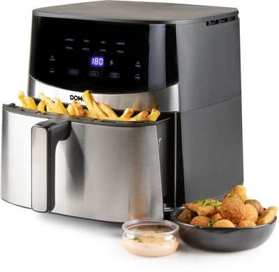 DOMO DO547FR Airfryer XXL - Heteluchtfriteuse - 7L - PFAS-vrij - Inox