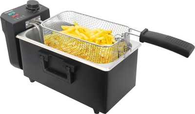 Tomado TDF3000B - Frituurpan – 3 liter inhoud - Koude zone friteuse - 2000 watt – Zwart