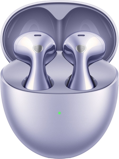 HUAWEI FreeBuds 6 Paars - Oordopjes - Dual-driver True Sound - Ooromsluitend Draagcomfort - Open-fit ANC - 36 Uur Muziek - IP54 - Verbinding voor Twee Apparaten - iOS & Android