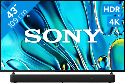 Sony Bravia 3 43" 4K Led (2025) + Sony HT-S2000 Zwart