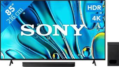 Sony Bravia 3 85" 4K Led (2025) + Sony Bravia Theatre Bar 6 Zwart