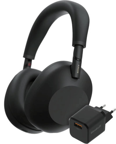 Sony WH-1000XM6 Zwart + BlueBuilt Quick Charge Oplader
