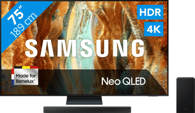 Samsung 75" Neo QLED QN73F 4K (2025) + Samsung HW-B750F (2025)