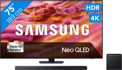Samsung 75" Neo QLED QN90F 4K (2025) + Samsung HW-QS700F (2025)