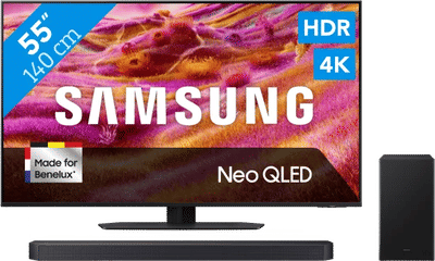 Samsung 55" Neo QLED QN90F 4K (2025) + Samsung HW-B750F (2025)
