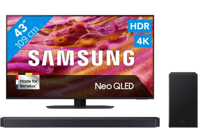 Samsung 43" Neo QLED QN90F 4K (2025) + Samsung HW-B750F (2025)