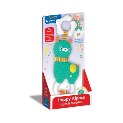 Clementoni Baby - Elektronische Alpaca Rammelaar - Met licht en geluid - vanaf 3 maanden