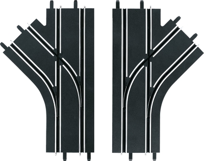Carrera GO!!! Mechanische Rijstrookwissels Racebaan stukken - Links en Rechts - 2 Baandelen Racebaan onderdeel