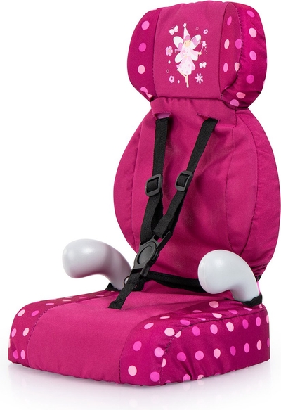 Bayer Design - Autostoeltje Deluxe Car Seat voor poppen - Roze met Fee