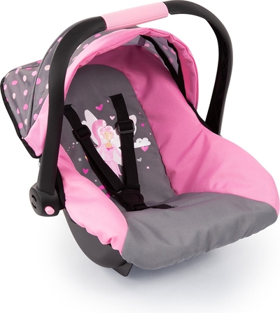 Bayer Design - Autostoeltje Deluxe Car Seat voor poppen - Roze met Fee