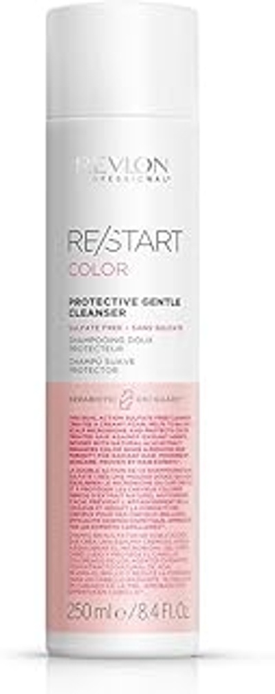 Revlon Professional Color Protective Gentle Cleanser, 250 ml, zachte shampoo zonder sulfaten voor gekleurd haar, versterkt de helderheid van de haarkleur, romig schuim voor bescherming en verzorging