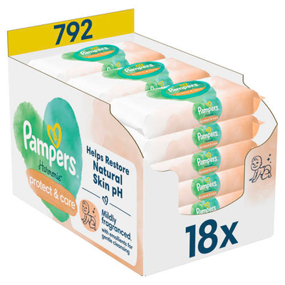 Pampers Harmonie Protect & Care billendoekjes - 792 stuks