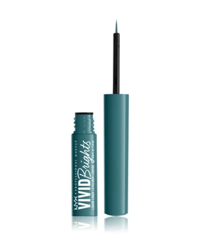 Nyx Professional Makeup - Vivid Brights Liquid Liner - Blue Liquid Eye Liner - Cyan Simp