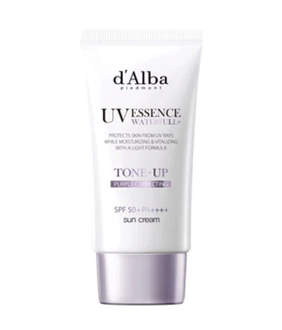 d'Alba UV Essence Waterfull+ Tone-Up Purple Correcting Zonnecrème 50 ml