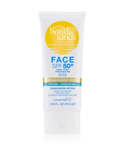 Bondi Sands SPF 50+ Hydrating Tinted Face Lotion Fragrance Free Zonnebrandcrème 75 ml