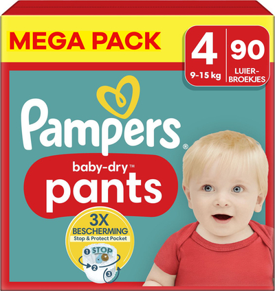Pampers Baby Dry Pants  luierbroekjes maat 4 - 90 stuks